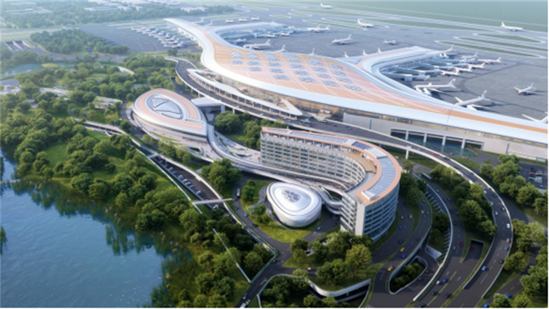 合肥新桥国际机场综合交通中心建成后效果图.png